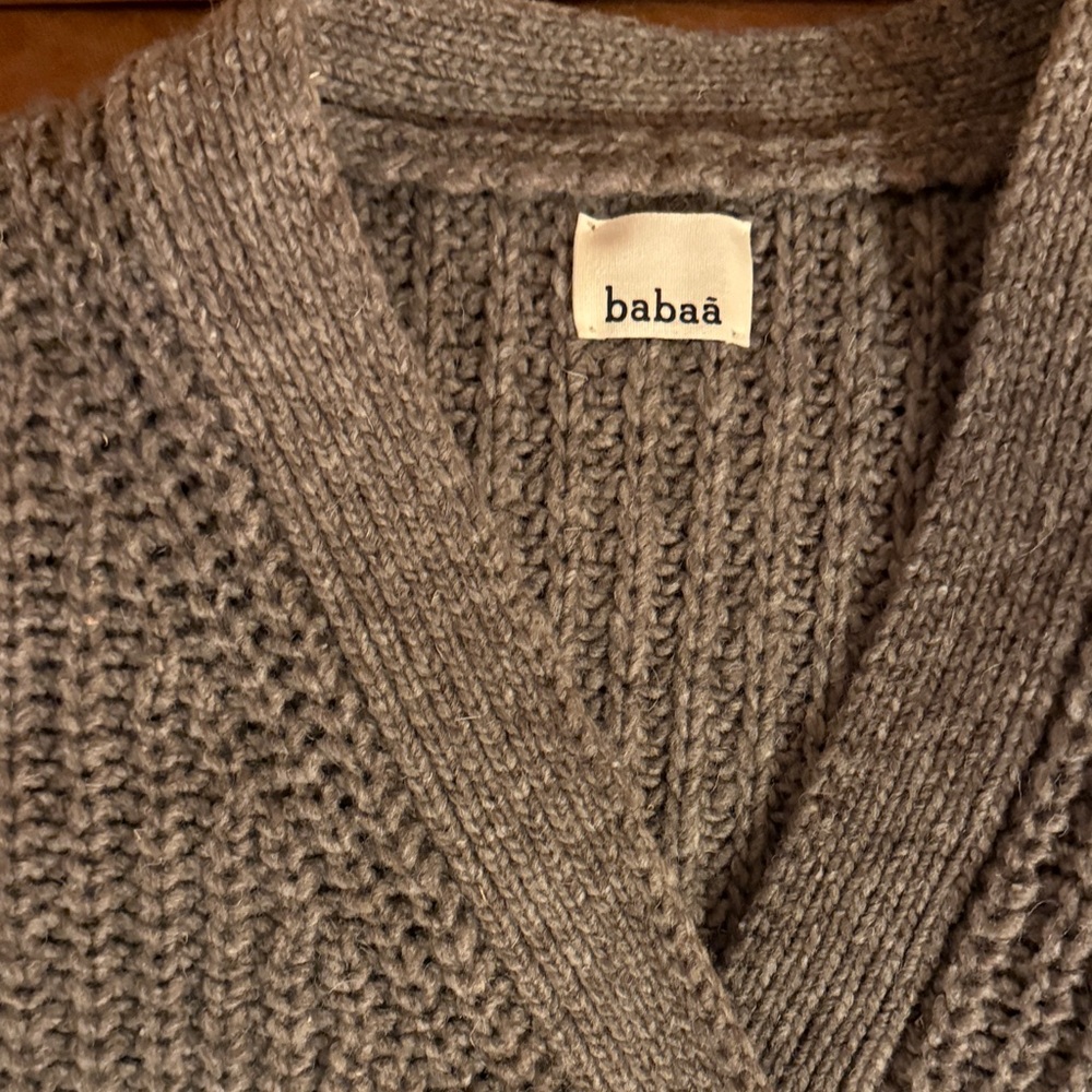 Babaa 100% wool cardigan size small - Picture 3 of 4